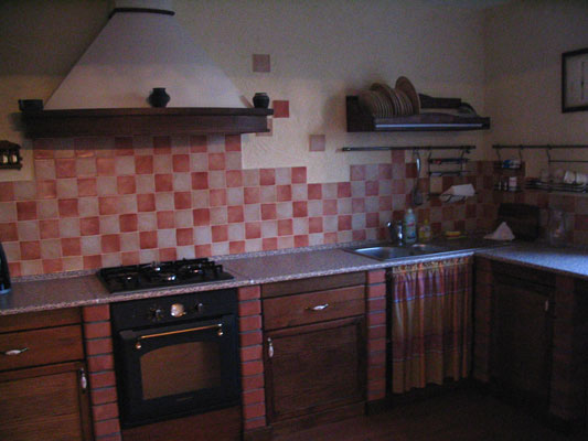 Кухонный гарнитур из кирпича (74 фото)